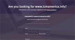 Desktop Screenshot of icmamerica.info