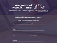 Tablet Screenshot of icmamerica.info